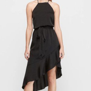 New black satin dress NWT